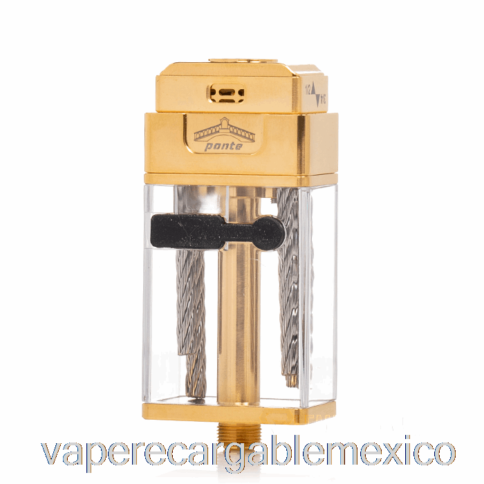 Vape Recargable Orca Vape X Mrjustright1 Ponte Xl Rdta Stubby Tank Gold